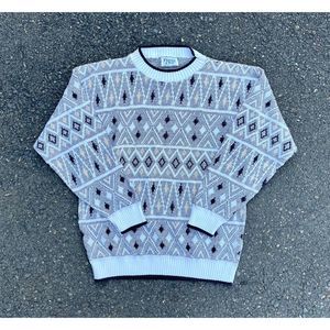Vintage Private Club Crewneck Knit Sweater Size X-Large